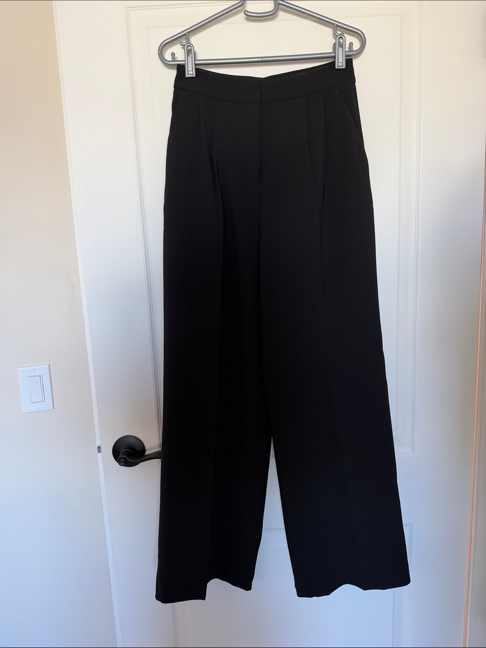 Express Black High-Rise Wide-Leg Trousers - Women